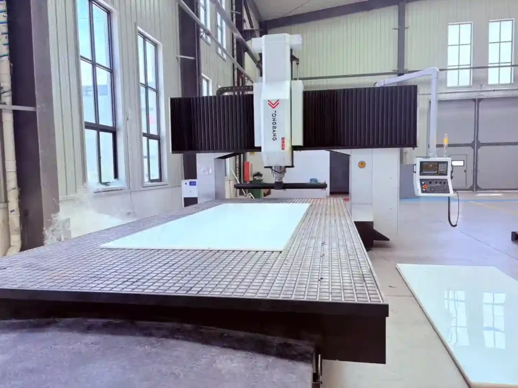 Plastic sheet surface leveling CNC gantry milling machine for 1.6m wide plate processing